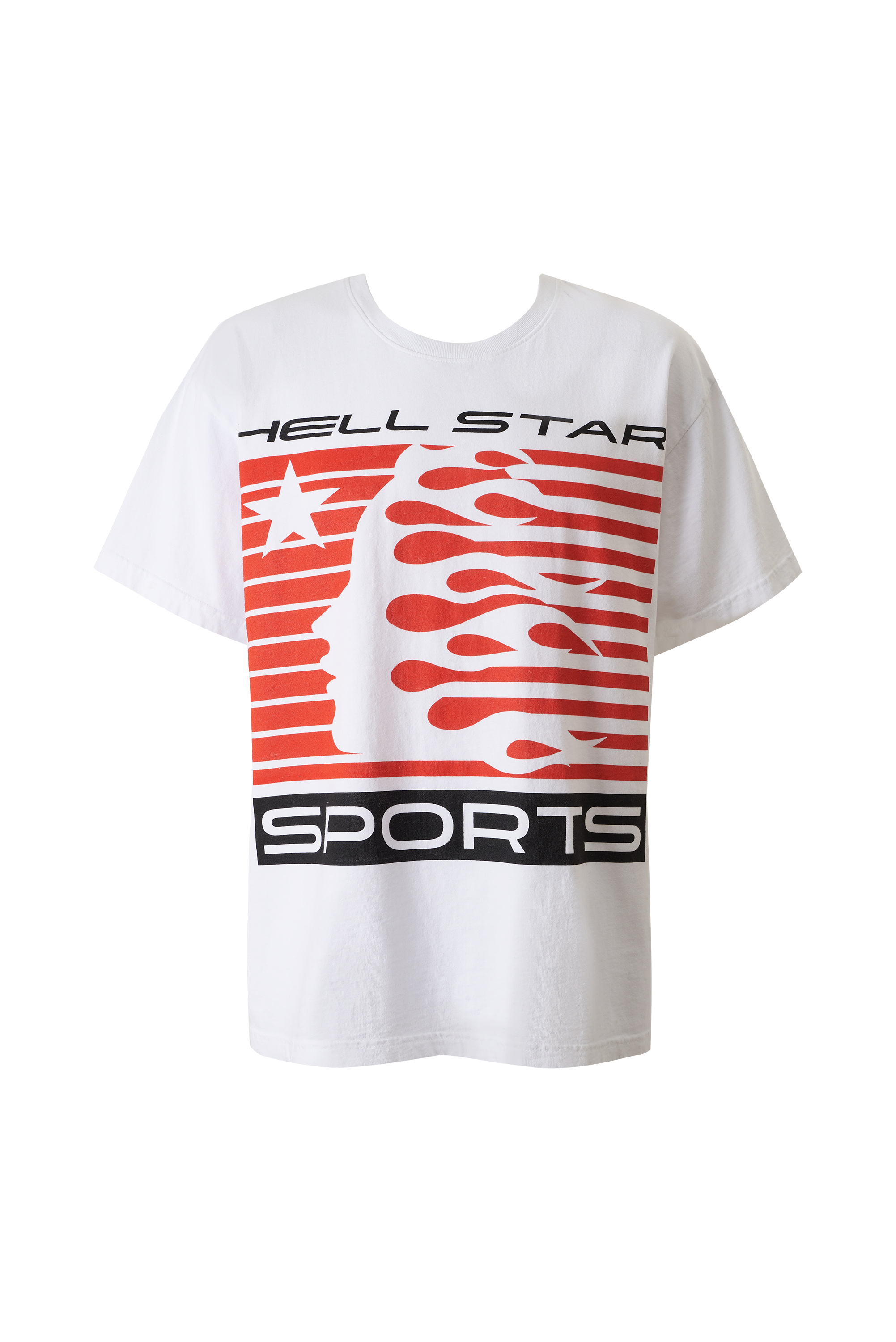 Flame Tribal Motion T-Shirt - White