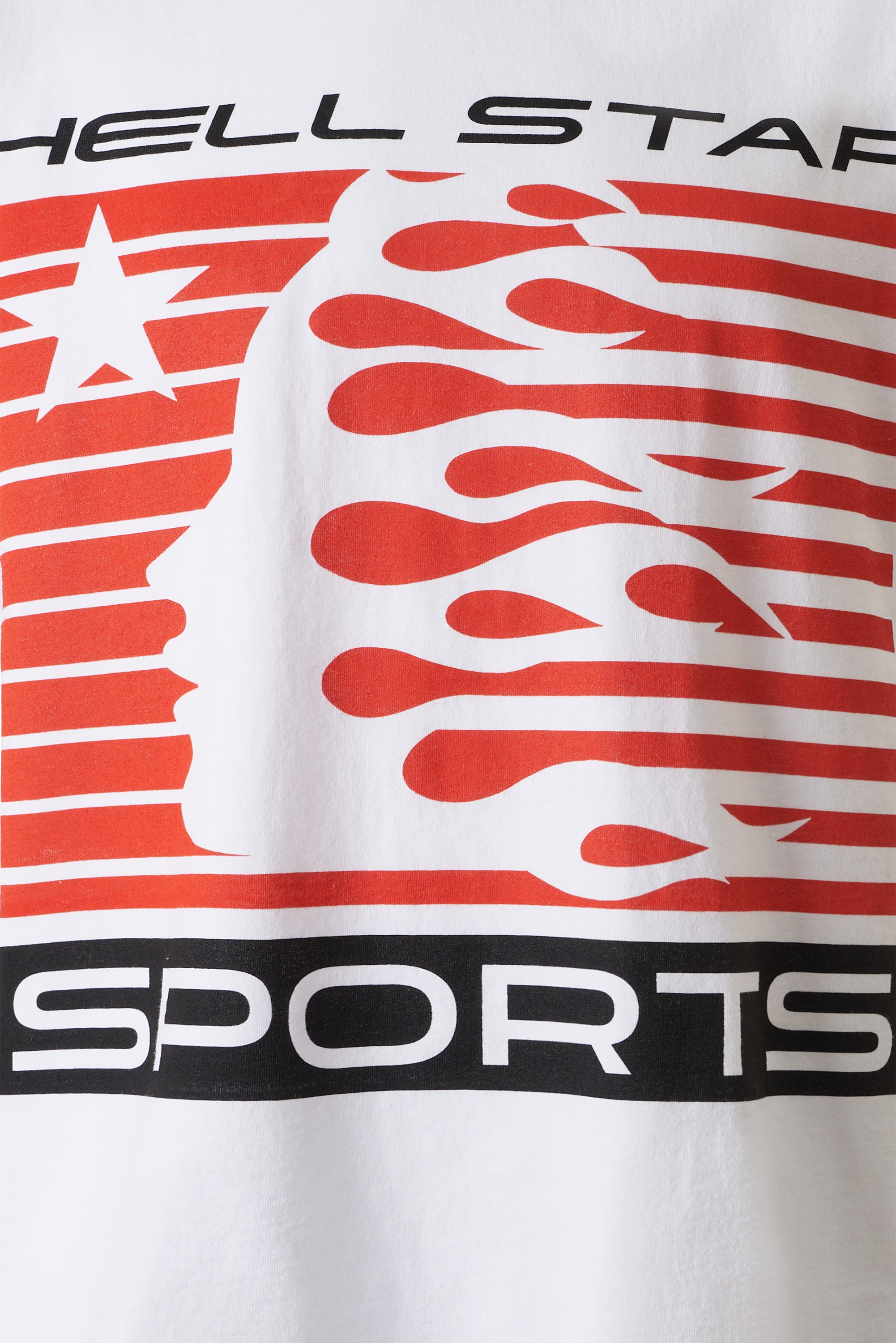 Flame Tribal Motion T-Shirt - White