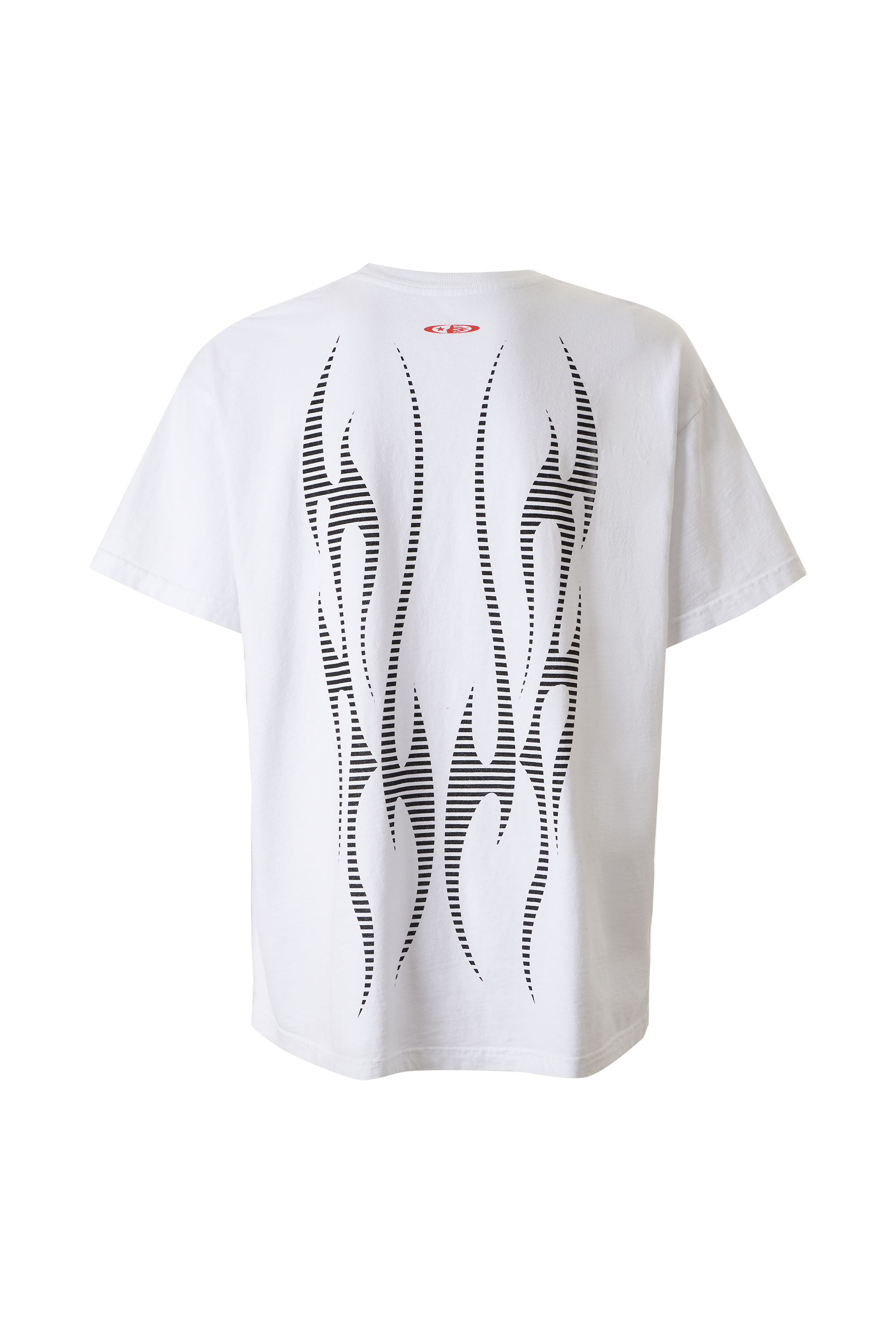 Flame Tribal Motion T-Shirt - White
