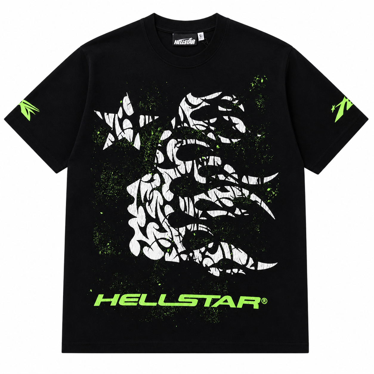 Path of Paradise Brain Flame Graphic T-Shirt - Black