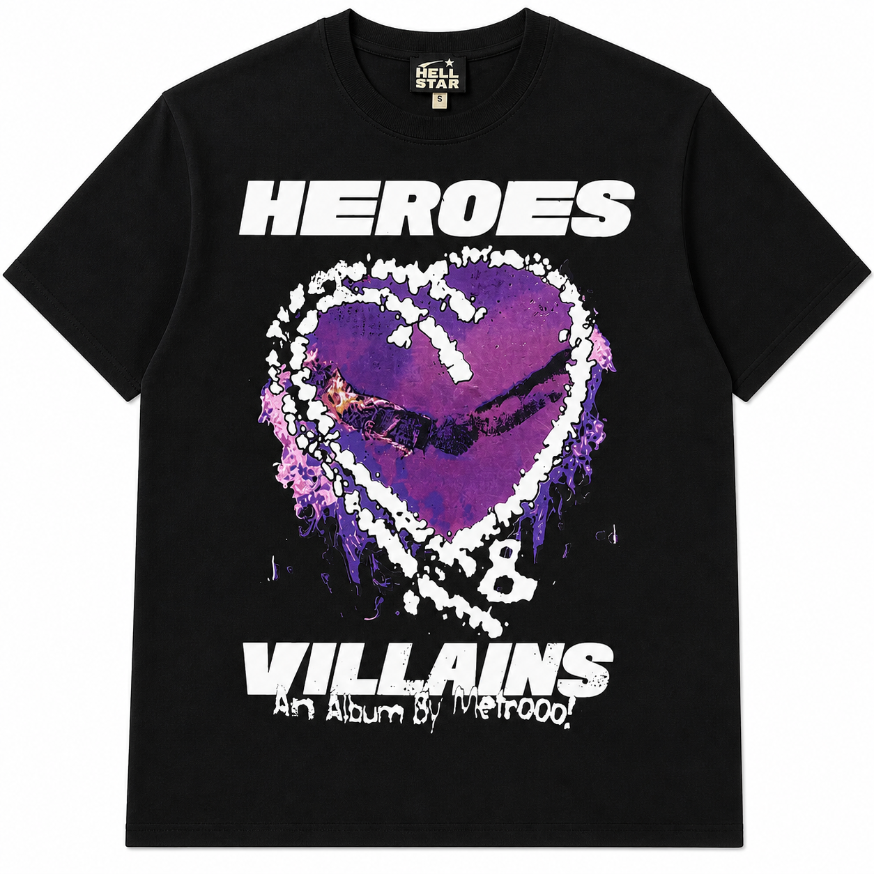 Hellstar x Metro Boomin Heroes & Villains T-Shirt - Black