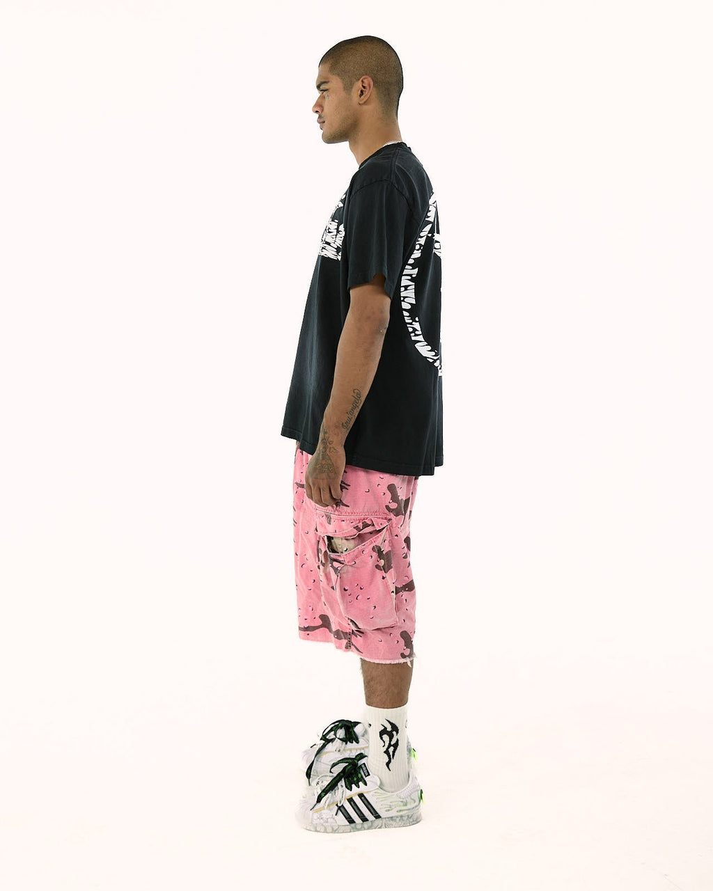 Classic Tribal Print T-Shirt - Black