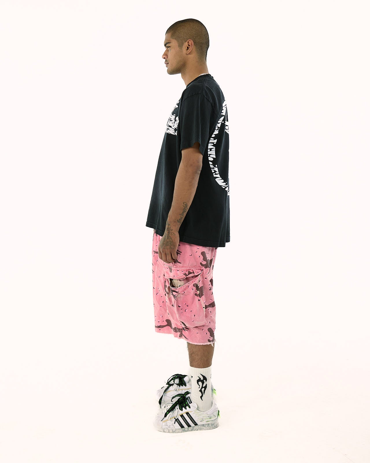 Classic Tribal Print T-Shirt - Black