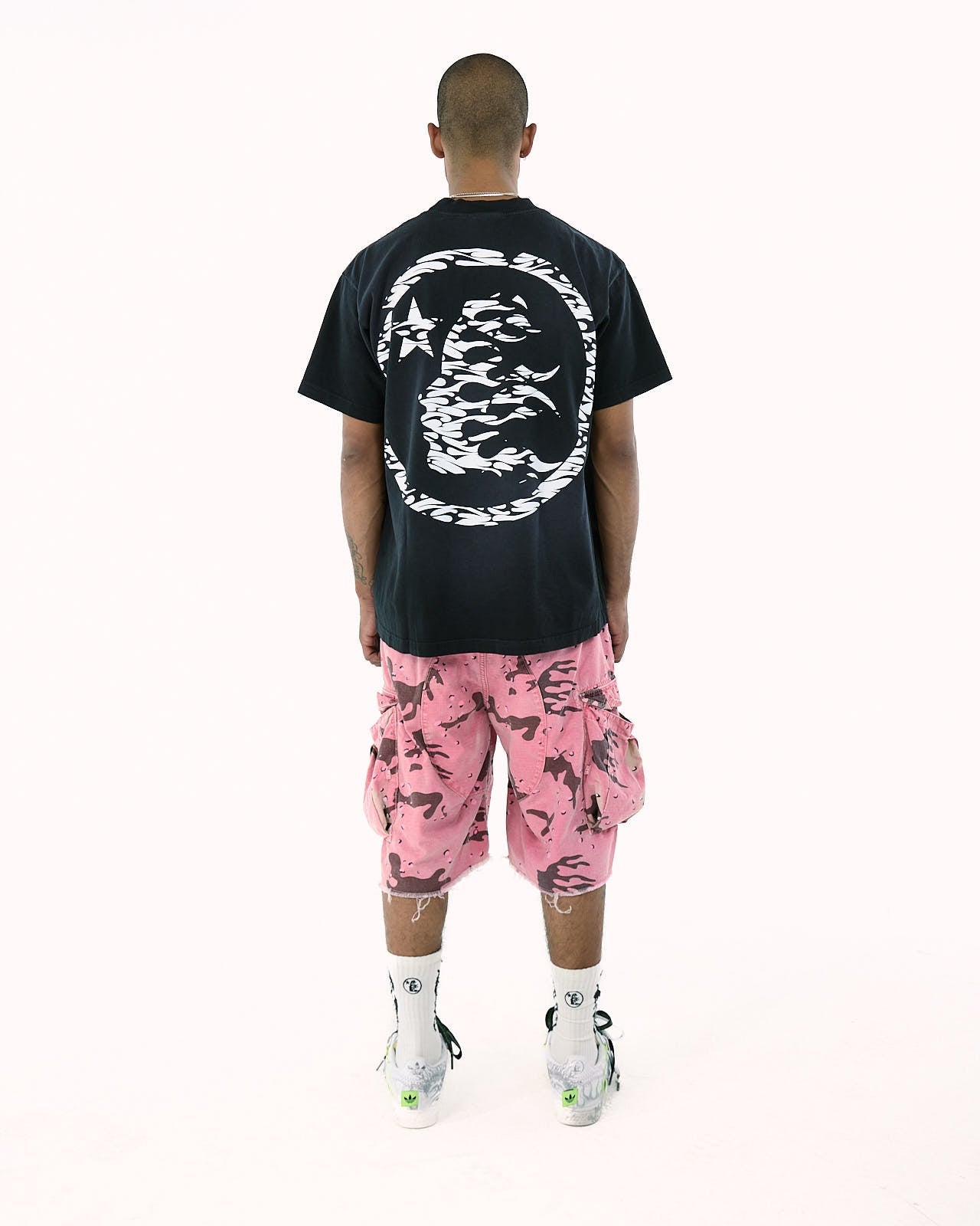 Classic Tribal Print T-Shirt - Black